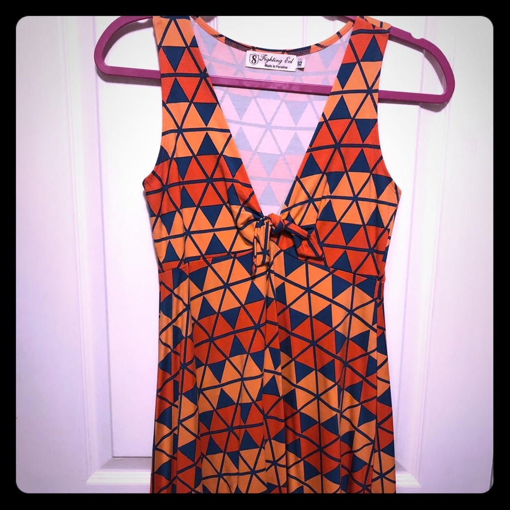 Fighting Eel Chime geometric knot dress